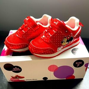Disney Minnie Mouse Children’s Athletic Sneakers Size 7